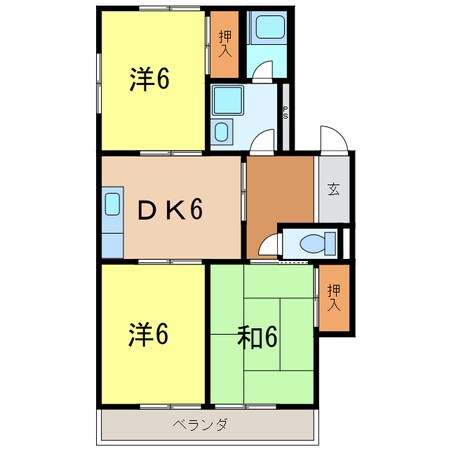 サンライト東刈谷の物件間取画像